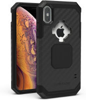 Rokform - Magnetic iPhone XS Max Case with Twist Lock Mount, Military Grade Rugged Mobile Phone Holder Series (Black) Black [iPhone XS MAX]