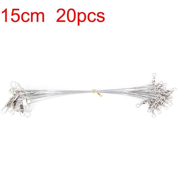 a-decent035-20pcs-lot-15cm-20cm-30cm-steel-wire-leader-with-fishing-accessory-silver-color-leadcore-leash-line