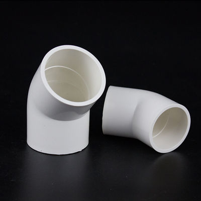 【CW】20mm 25mm 32mm 40mm 50mm ID 45 Degree Elbow White PVC Tube Joint Fitting Coupler Water Connector For Aquarium Fish Tank