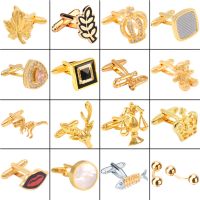 【hot】 SAVOYSHI Gold Color Wedding Personalized Custom Name Mens Cuff Links Father Husband