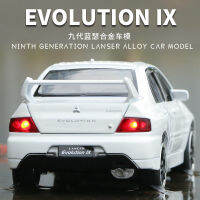 Mitsubishi Lancer EVO เก้ารุ่น 1:32 รถรุ่นหกเปิดโลหะจำลองรถรุ่น boy คอลเลกชันเครื่องประดับ