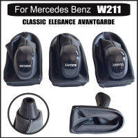 อุปกรณ์เสริมในรถยนต์สำหรับ Benz W211เกียร์ความเร็วอัตโนมัติติด S Hifter ลูกบิดก้านแฮนด์บอลสนับแข้งบูตปกกรณี