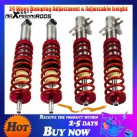 maXpeedingrods ปรับ Coilovers สำหรับ VW Golf MK1 Cabrio กระต่ายโฟล์คสวาเกน Jetta Pickup S Cirocco โช๊คอัพรถยนต์ โช๊ค สปริงโหลด โช๊คแต่ง โช็ค สปริงโช๊ค โช๊คอัพ สตรัทปรับเกียว สตัสปรับเกลียว โช๊ค โช๊คหลัง โช๊คหน้า (SKU# LCO-GOL1-R-LC-VG2)