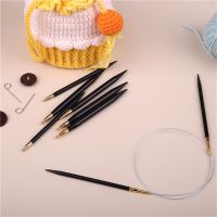 ┋✇ 1Pair High Quality Cable or Sandalwood Circular Knitting Needles Sweater Weaving Tools Wool Cotton Yarn DIY Knit Accessories