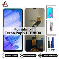 6.52นิ้ว Original สำหรับ Tecno Pop 5 LTE BD4จอแสดงผล LCD Touch Digitizer Assembly Touch Screen คุณภาพสูงแผงสัมผัสไม่มี Dead Pixel ฟรีเครื่องมือเปลี่ยนชิ้นส่วน