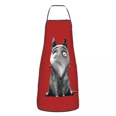 Frankenweenie Sparky Aprons for Men Women Tim Burton Movie Dog Adult Kitchen Chef Bib Tablier Cuisine Cooking Baking Gardening