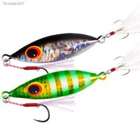 ✵ Aorace 10-60g Metal Fishing Cast Spoon Lures Artificial Bait Slow Jig Spoon Lure Trout Sea Fishing Hard Bait Tackle with Hooks