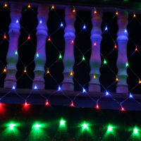 LED Net Light Wedding Decoration Garland Garden Decor Outdoor 1.5*1.53*2M String Lights Room Decoration Accessories Fairy Lamp