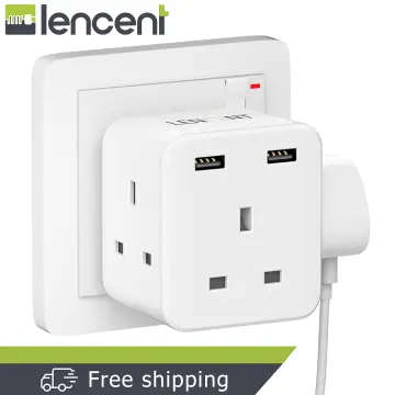 Lencent USB Charger Plug, 4-Port USB Universal Travel Adaptor Plug, 22W/5V  4.4A Wall Charger Worldwide Travel Charger Adapter for iPhone, iPad,  Android, Tablets and More