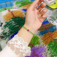 สร้อยข้อมือคริสตัล สปินเนล ของแท้ ให้เป็นของขวัญ สําหรับแฟนสาว diy