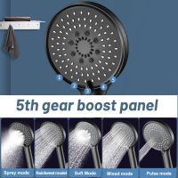 Zhang Ji 5 Mode  Adjustable Big Panel Hand Hold Shower Head High Pressure Water Saving  Bathroom Showerhead Showerheads