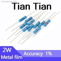 ✁﹍ 20pcs 2W 4R7 47R 470R 4K7 47K 470K 4.7 47 470 Ohm R K Accuracy 1 Five-Color Ring Resistance 0.1R-10M Metal Film Resistor