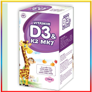 Vitamin D3 K2 Mk7 Nhỏ Giot Giúp Bé Hấp Thụ Calci Tăng Trưởng Chiều Cao Cân