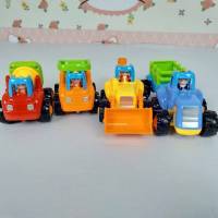 TheWoodyToys รถของเล่น ของเล่นเด็ก ชุดเซ็ทรถบรรทุก 4 ชิ้น