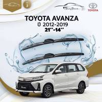 ก้านปัดน้ำฝนรถยนต์ ใบปัดน้ำฝน TOYOTA  AVANZA ปี 2012 - 2019 ขนาด 21 นิ้ว , 14 นิ้ว (รุ่น 2 หัวล็อค U-HOOK)