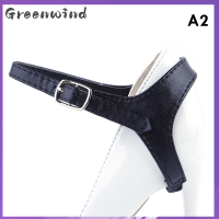 Greenwindle สายรัดข้อเท้าปรับระดับได้,รองเท้าสวมใส่1คู่สำหรับรองเท้าส้นสูงผู้หญิงสายกันลื่นสาย Aksesoris Sepatu รองเท้า1คู่