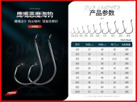 Natfishing ตัวเบ็ด Circle hook หน้าบิด แค่ยกปลาก็ติดแล้ว ขนาด1/0 2/0 3/0 5/0 และ 8/0 งานหน้าดิน เก๋าถ่าน [ 1ชุด 10ตัว ]