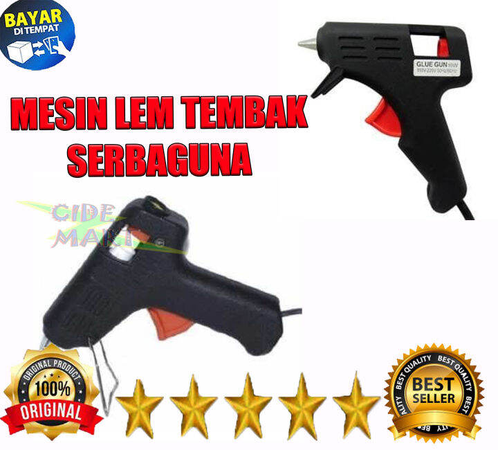 Hot Melt Glue Gun Watt Lem Tembak Pistol Mini W W Alat Lem Stick