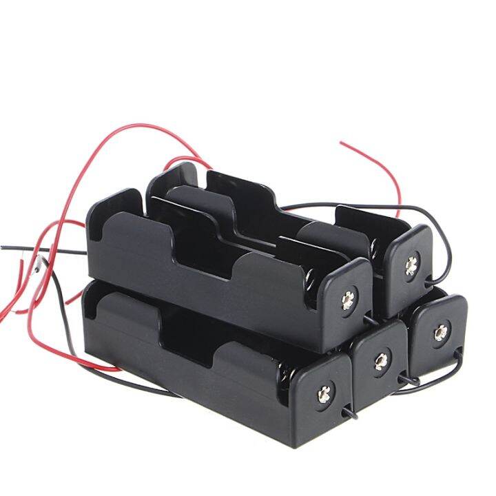 5-pcs-3x18650-rechargeable-battery-3-7v-clip-holder-box-case-with-wire-lead