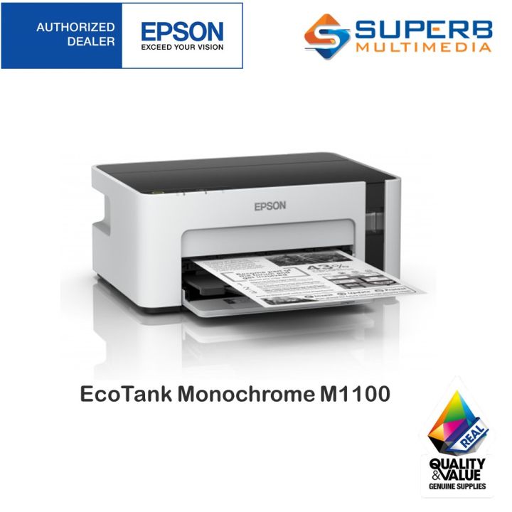 Epson Ecotank Monochrome M1100 Ink Tank Printer Lazada 0866