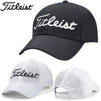 Titleist！New J.lindeberg Footjoymalbon Uniqlo ♀☾✌ Genuine Titleist Titlis golf hat for men and women sports adjustable breathable holes summer quick-drying hat