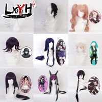 [LXYH- COSER KING] Anime Danganronpa: Trigger Happy Havoc monokuma Cosplay Hair Wigs เครื่องแต่งกายคอสเพลย์ การ์ตูนอะนิเมะ Halloween Heat Resistant Synthetic Hair