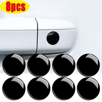 ♤ 8/4pcs Car Door Keyhole Stickers Universal Auto Door Lock Protection Self-adhesive Decals Accessories for BMW X3 X5 E46 E85 E60
