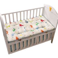 Crib Mattress Toddler Bed Mattress Pad Double Sides Cotton Mesh Baby Bedding Set Boys Girls Infant Bed Set 120x60cm