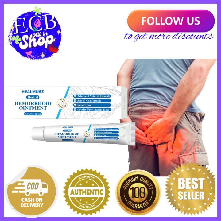 100 EFFECTIVE Healmusz Herbal Natural Hemorrhoid ointment Anal Itching