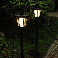 Solar Hexagonal LED Wall Light White Path Way Wall Landscape Mount Garden Fence Lamp Landscape Hexagonal Light