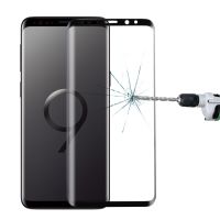 (WTYD) สำหรับ Galaxy S9 9H พื้นผิวแข็ง3D โค้งขอบป้องกันรอยขีดข่วนเต็มหน้าจอปกป้องหน้าจอกระจกนิรภัย (สีดำ)