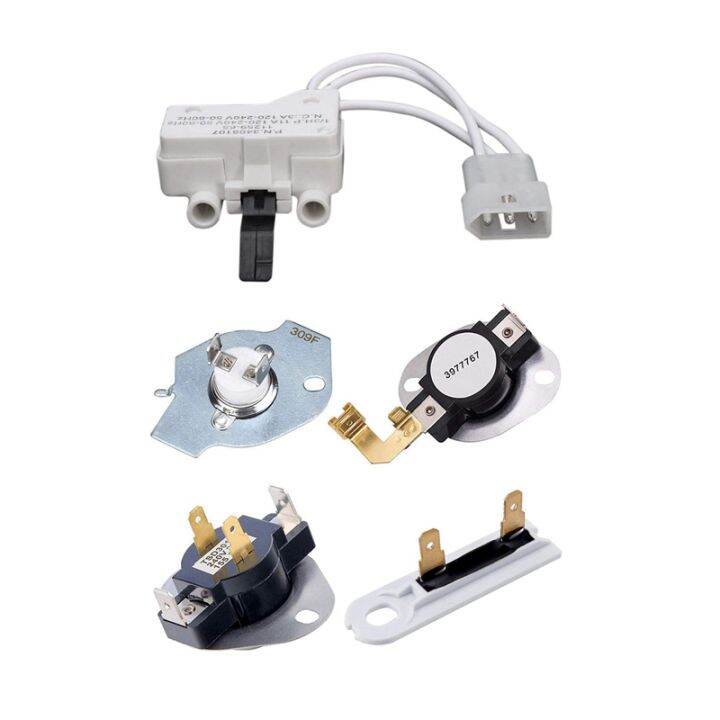 dryer-door-switch-for-3406109-3406107-whirlpool-kenmore-sears-maytag-roper-estate-amp-dryer-replacement-kit-3387134-high-limit-thermostat-3392519-dryer-thermal-fuse
