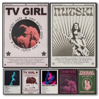 2023 ❄✸❁ TV Girl French Exit Lovers Rock Poster Aesthetic Music Album Mitski Vintage cafe Nordic prints Wall art posters canvas painting