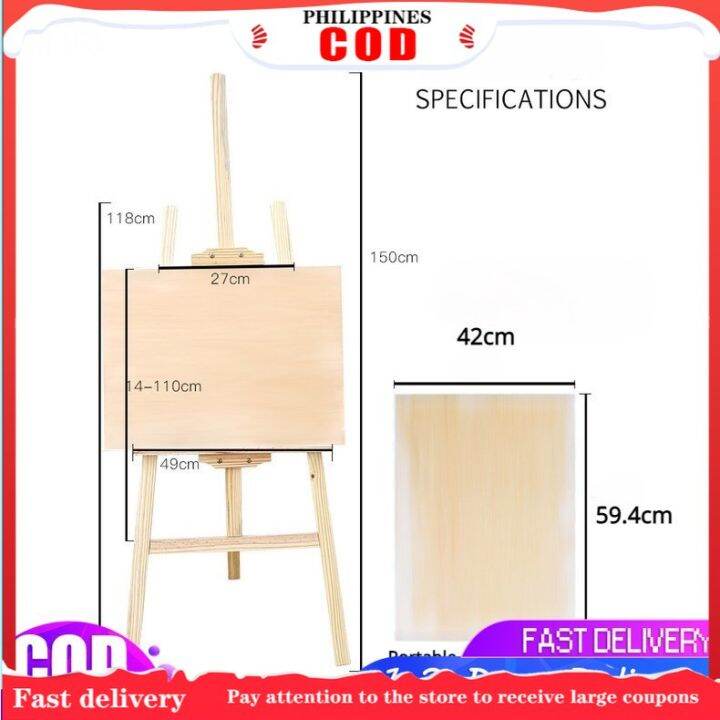 HOKKA Original Easel Wooden Painting/Display Stand 1.6meters Lazada PH