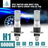 【CW】 2pc H1 LED Headlight Conversion Kit 3030 Lamp Beads 8000lm Super White Xenon Headlight Bulbs Car Fog Light Driving Lamp