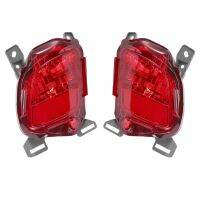 1Pair Car Left Right Rear Bumper Fog Light Parking Warning Reflector Taillights for Toyota Highlander 2014 2015 2016