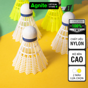 Quả cầu lông nhựa chính hãng Agnite- Hộp 3 quả - Đường cầu bay ổn định