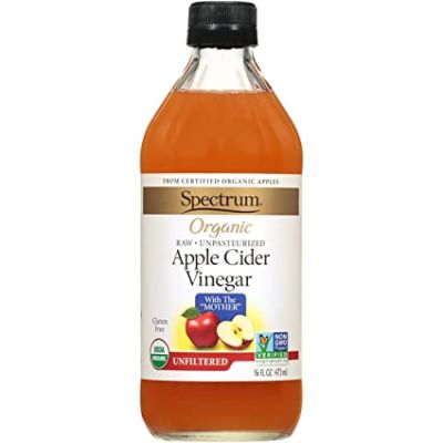 น้ำส้มสายชูหมักจากแอปเปิ้ลออร์แกนิค 473 มล. ราคาพิเศษ 325 บาท💥Apple Cider Vinegar Organic Spectrum Brand (Raw - Unfiltered )