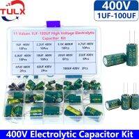 78pcs 11 Values 1uF -100uF 400V High Voltage Aluminum Electrolytic Capacitor Assortment Box Kit