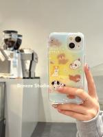 เคสไอโฟนน่ารัก สุนัขสัตว์การ์ตูนเหมาะสำหรับ 14pro max เคสโทรศัพท์มือถือ iPhone12 Apple 13 ใหม่ 11 ตัวนิ่มตัวเมีย