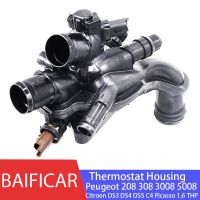 Baificar New Genuine Coolant Thermostat Housing 9808647180 For Peugeot 208 308 3008 5008 Citroen DS3 DS4 DS5 C4 Picasso 1.6 THP