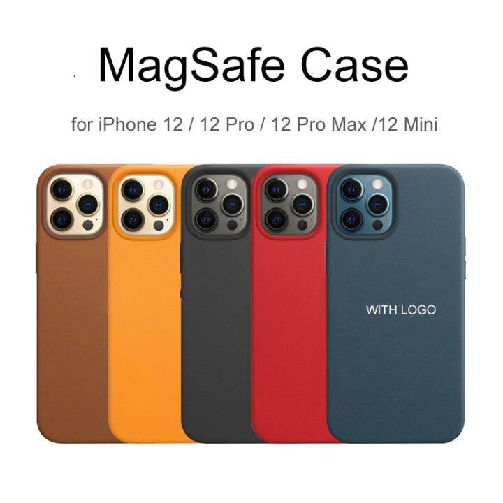 HOCE Luxury MagSafe Case For iPhone 12 13 14 Pro Leather Magsafe Cases