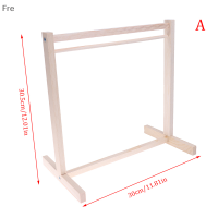Fre ใหม่ไม้แขวนเสื้อที่จัดระเบียบเสื้อผ้าชั้นแขวนผ้าไม้ตุ๊กตาสำหรับตุ๊กตากระเป๋าถือเสื้อผ้า