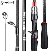 ETXSougayilang Fishing Rod 1.8/2..1m Spinning/Casting Rod Power M Carbon Rod Pole 5/6 Sections Travel Fishing Pole Fishing Tackle