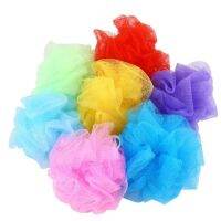 【cw】 Soft Shower Loofah Sponge Extra Large Mesh Pouf Exfoliating Rich Scrubber Balls 1pcs !