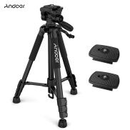 Andoer TTT-663N Máy Ảnh Du Lịch Nhẹ 57.5Inch Giá Đỡ Ba Chân Chân Máy Điện