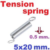 (10ชิ้น)สปริงขดแบบดึง ขนาด 5x20 mm.Tension spring Extension spring Steel สปริงดึง สปริงเกี่ยว