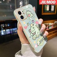 เคส JIUMOO สำหรับ iPhone 11 11 Pro 11 Pro Max,เคสโทรศัพท์กันกระแทกลายการ์ตูน Little Monster น่ารักขอบด้านข้างสี่เหลี่ยมดั้งเดิมปลอกหุ้มลวดลายนิ่มกรอบด้านหลังเต็มรูปแบบเคสป้องกันกล้อง