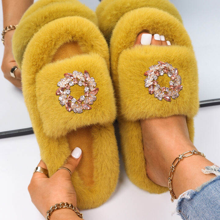 sandals-slippers-solid-color-luxury-designer-rhinestone-wreath-furry-slides-ladies-faux-fur-flip-flops-fluffy-slippers-shoes