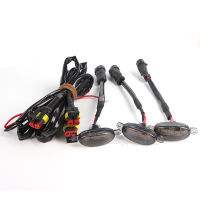 5pcsset Car Grill Warning Signal Lamp LED Front Grille DRL Light Strobe Light Auto Accessories Parts Lamp